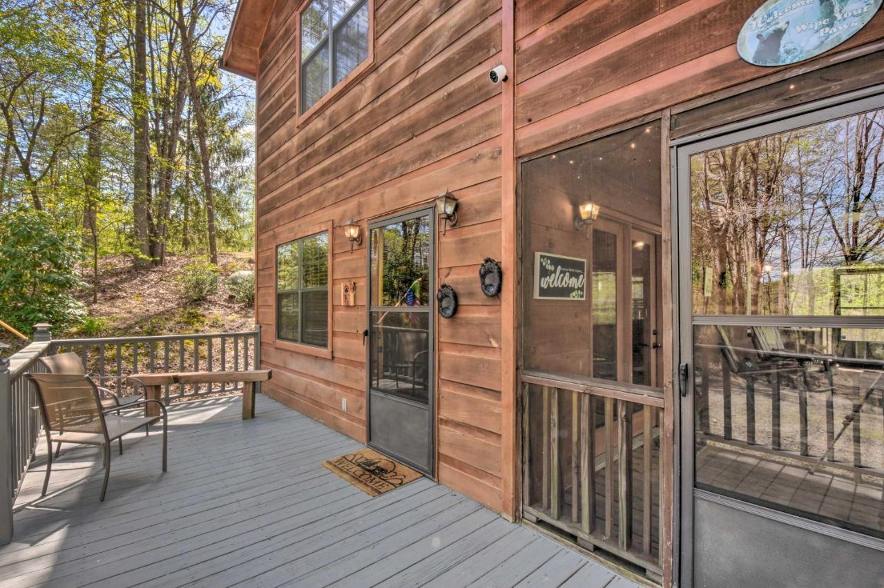Cozy Hiawassee Cabin With Fire Pit And Mtn Views! Exterior foto